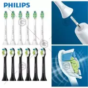 6-12X Philips Black White Electric Sonicare Toothbrush Heads Genuine Replacement