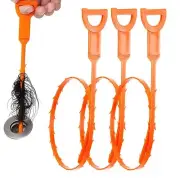 Drain Snake, Drain Clog Remover Tool, 3 Pack Cleaner Hair Remover, Sink Snake