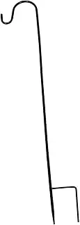 Outdoor Solar Lamp Hooks Garden Shepherd Hooks for Bird Feeders Plant Hangers Baskets and Lanterns