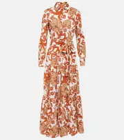 [La DoubleJ] La DoubleJ Bellini printed cotton maxi dress UK 6 multicoloured