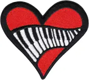 Patch - Heart With Piano Keys Awesome Music Lovers Love 2.88" Iron On #110111