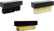 THE SNEAKER LAUNDRY Shoe Brush Pack - Complete Brush Pack for All Kind of Shoe Cleaning - Includes Premium hog Hair Brush, All Purpose Brush and Sole Brush