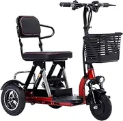 Mobility Scooters Adults Eelectric WheelchairsMotorized Scooters for Elderly, 3 Wheel Folding 300 W Motor Power Scooters 30Km/H 3 Speed Adjustment for