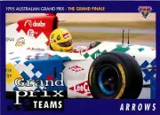 1995 AUSTRALIAN GRAND PRIX Formula 1 Card TEAMS: ARROWS Futera