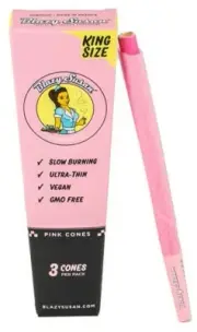 Blazy Susan Pink Pre-Rolled Cones King Size - Packs of 3 Cones