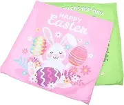 ABOOFAN 2pcs Silk Pillowcases Easter Bunny Pillow Covers Decorative Pillow Protectors