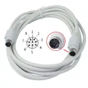 5FT Serial Cable Cord 8Pin Mini DIN Male for Apple Mac PC Imagewriter II Printer