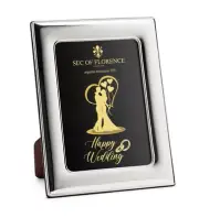 8”x 6” in Wedding Solid 925 Sterling Silver Photo Frame 7180/15×20*HW*G2*USA