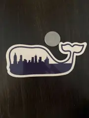 New Vineyard Vines New York City Skyline Whale Sticker Hydroflask Yeti NYC Decal