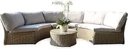 Malvern - Outdoor Wicker Relaxing Modular Round Lounge Set