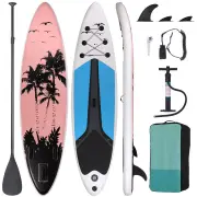 WaveRite 320*80*15cm Inflatable Stand Up Paddle Board Surfboard Complete Paddleboard Accessories Adjustable Paddle, Pump