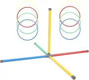 ARTSEWPLY Interactive Throwing Ring Toy Set Carnival Game for Family Fun Outdoor Toys