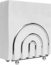 Blue Donuts Chrome Collection Napkin Holder - Classic Napkin Holders for Tables