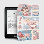 Case for Kindle Paperwhite 10th Generation 2018, Kindle Case with Waterproof Kindle Paperwhite E-Reader Case, e-Book-Reader-Covers with Auto Sleep/Wake for Kindle Paperwhite 10th Gen - Girl and Dog