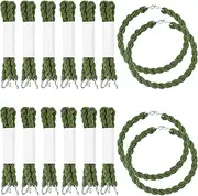 [KXWXKXK] 32PCS Military Boot Bands Green Boot Straps for a Neat and Ideal Fit - Durable Elastic Blousing Strap with Metal Hooks for Army, Navy, and Air Force - Standard Size, 7.5 Inches outdoors boot strap