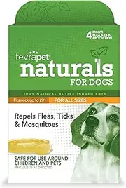 TevraPet Naturals Flea and Tick Prevention for Dogs, Natural Flea and Tick Collar – Repels and Controls Fleas, Ticks, and Mosquitoes