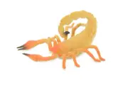 Scorpion Toy Yellow Rubber Arachnid, Realistic Model, Gift, 5 Inches AR23 B329