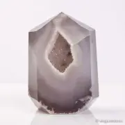 335g88mm Druzy Agate Geode Tower Point Natural Crystal Polished Quartz Healing