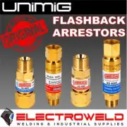UNIMIG Flashback Arrestors, Oxygen Acetylene or Oxy LPG, Acet Propane Welding