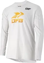 ダートフリーク(Dirtfreak) Dartfreak DFG C0406 Works Jersey, Icon M, White/Gold, MX Lace, ED Lace, Attack Position, 4-Way Stretch Fabric