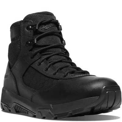 Danner Men's 6" Sonic Side-Zip Waterproof Tactical Boot Black - 24430, Black