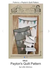 Payton’s Wall Hanging Quilt Kit - 40x55 In. Flannel - NEW