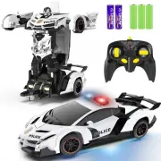 FDJ Remote Control Car - Transform Toys, One Button Deformation to Robot with...