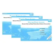 3PK Murray River Access Book#16 River Fishing Outdoor Guide 36-Page 21x30cm BLU