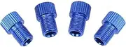 Baxnore Cycle Valve Adaptors, Aluminium Alloy Cycle Tube Air Pumps Connector, Lightweight Cycle Valve Connector Convert Adapter for Cycling (Blue)