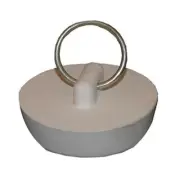 Larsen Supply 02-3217 2 in. White Hollow Rubber Sink Stopper- Pack Of 6
