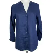 Vince Camuto Linen Blouse New With Tags Size Small