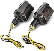 2Pcs Universal Motorcycle Turn SignalIndicator Lights Lamp 12V Amber BulbBinkers Fashers Sidemarker Compatible With K-TM H Yamaha Suzuki(1)