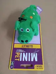 Multipet Plush Globlet Pig Fuzzy 4" XS Green color MiniPet TINY Dog Toy