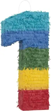 Unique Party 76461 Number 1 Pinata, Multicolour