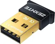 ZEXMTE 5.3 USB Bluetooth Adapter for PC, Bluetooth Dongle Receiver EDR & BLE, Plug and Play for Desktop Laptop Keyboard Mouse Headsets Speakers, USB Bluetooth Adapter for PC Windows 11/10/8.1/7
