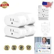 Innovative Smart Plugs with Energy Monitoring for Home Automation - 4 Pack