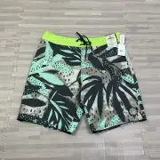 Volcom Waterside Floral Stoneys Board Shorts 9" Mens Size 31 Graphic Print $68