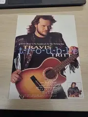 Travis TROUBLE Tritt For The Working Man Vintage 1992 Original PRINT AD