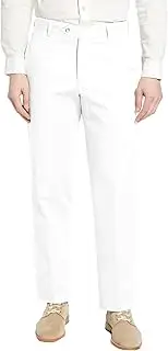 [WANMINHAI] Men's Classic Fit Flat Front Dress Pants Expandable Waist Wrinkle Free Suit Pants for Men