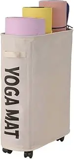 YOOLANSA Yoga Mat Storage Basket, Yoga Mat Storage Racks, Home Gym Storage Rack for Foam Roller, Gym Organization for Home Gym