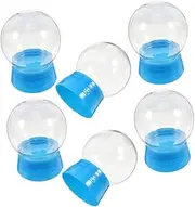 GREENADSCAPE 6pcs Clear Plastic Snow Globe Jars with Screw Off Cap for DIY Crafts and Christmas Home Decoration Water Globe Kit for Unique Snow Scene Creations