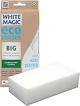 White Magic Medium Eraser Sponge - for Bathroom, Oven, Shower, Glass Dishes, Stove Top Cleaning