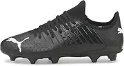 [PUMA] Future Z 4.3 Soccer Shoe, Black White, 3.5 US Unisex Big Kid