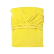 CottonMore Soft Jersey PolyCotton Yellow Coloured Fitted Sheet Queen Size