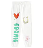[Stella McCartney Kids] Stella McCartney Kids Printed cotton sweatpants Y 4 white
