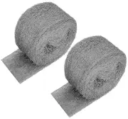 26 Feet Steel Wool Fill Fabric, Steel Wool Blend Hardware Cloth Gap Blocker For