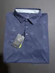 NWT MEN'S SWANNIES EMMETT POLO, SIZE: M, COLOR: NAVY (M5)