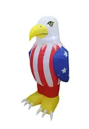 6 Foot Tall Patriotic Independence Day 4th of July Inflatable American Bald