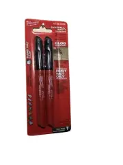Inkzall Fine Point Black Marker (2-Pack)