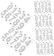 SHINEOFI 6 Sets Reflective Adhesive Number Stickers for Mailboxes Fluorescent Decals for Improved Visibility of Glow The Dark Numbers for Easy Identification